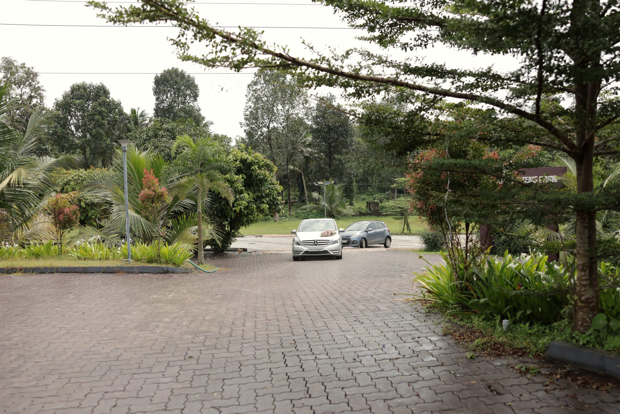 Royal Open Stage — the landscaped drive and open grounds of the venue